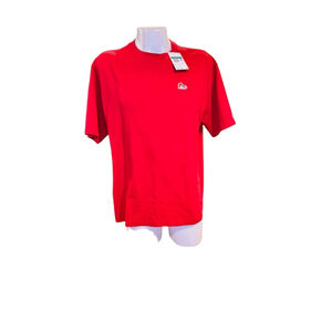 Men's Jordan Red Short Sleeve Tee M with Black Logo m41